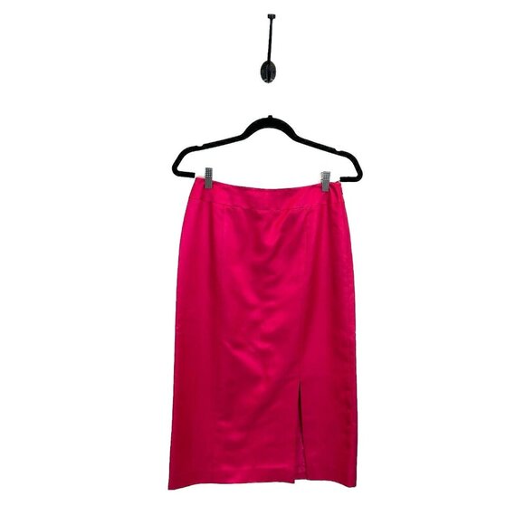 Talbots Size 6 Pink Pencil Long Skirt Lined Silk Blend Career - Picture 1 of 10